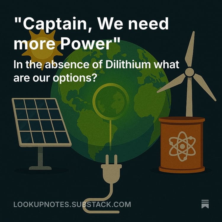 "Captain We Need More Power"